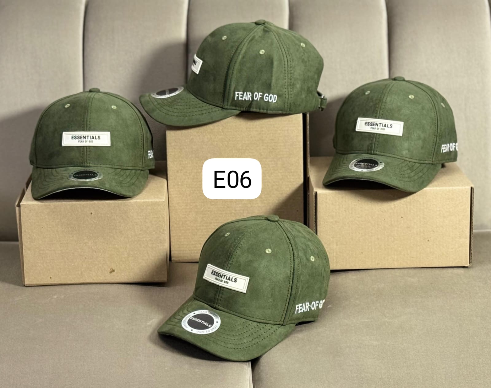 Miniatura 14 de Gorra Essentials 6 Cascos Gamuza