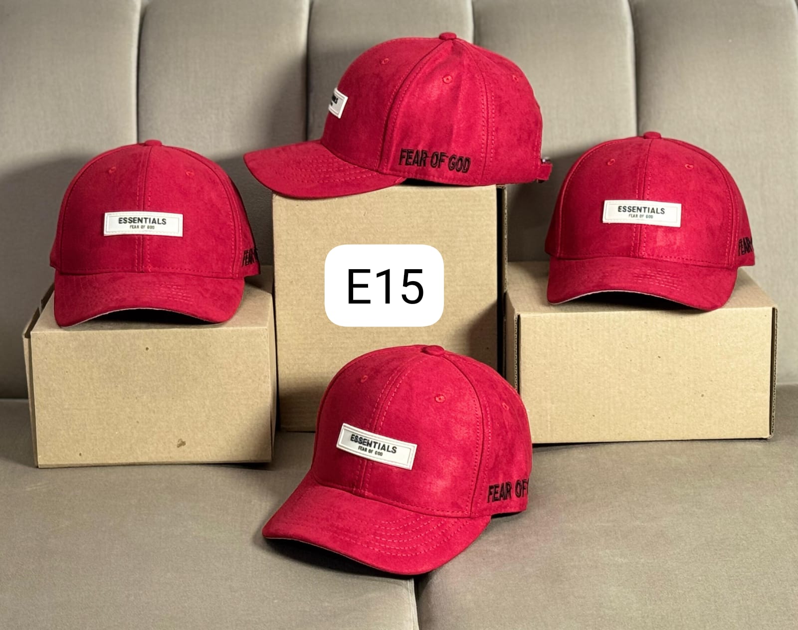 Miniatura 12 de Gorra Essentials 6 Cascos Gamuza