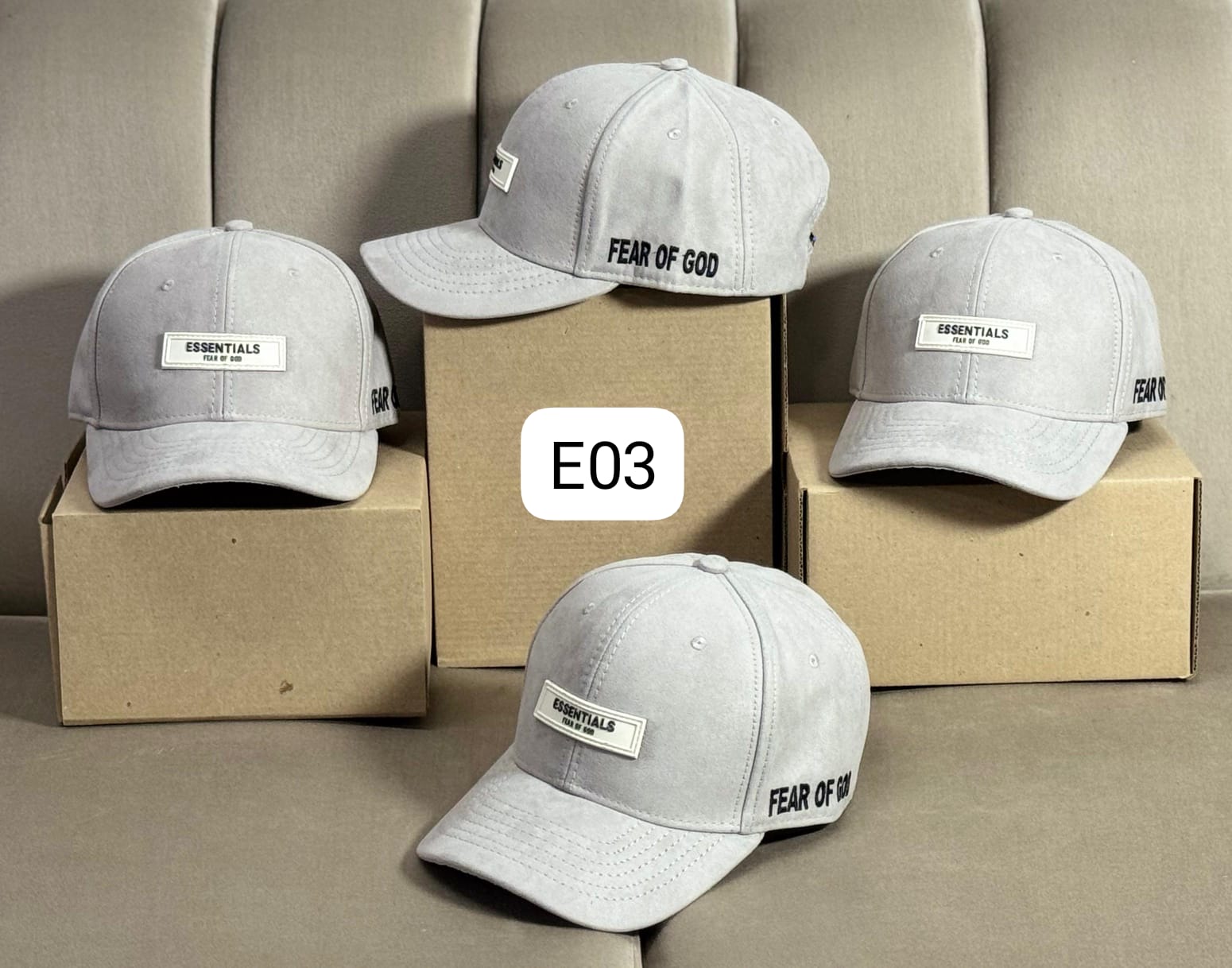 Miniatura 10 de Gorra Essentials 6 Cascos Gamuza