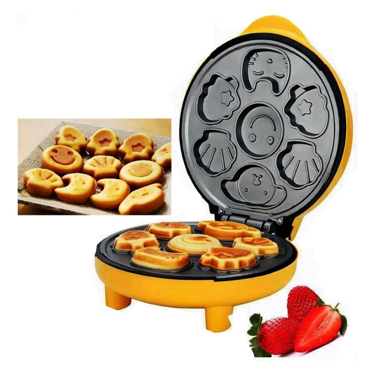 WAFLERA FIGURAS AMARILLA