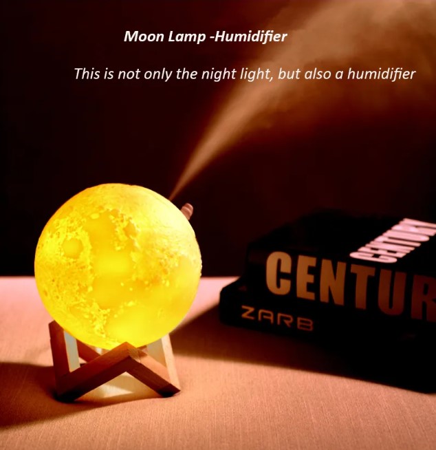 Miniatura 2 de Lampara De Luna 3d Humidificador peq