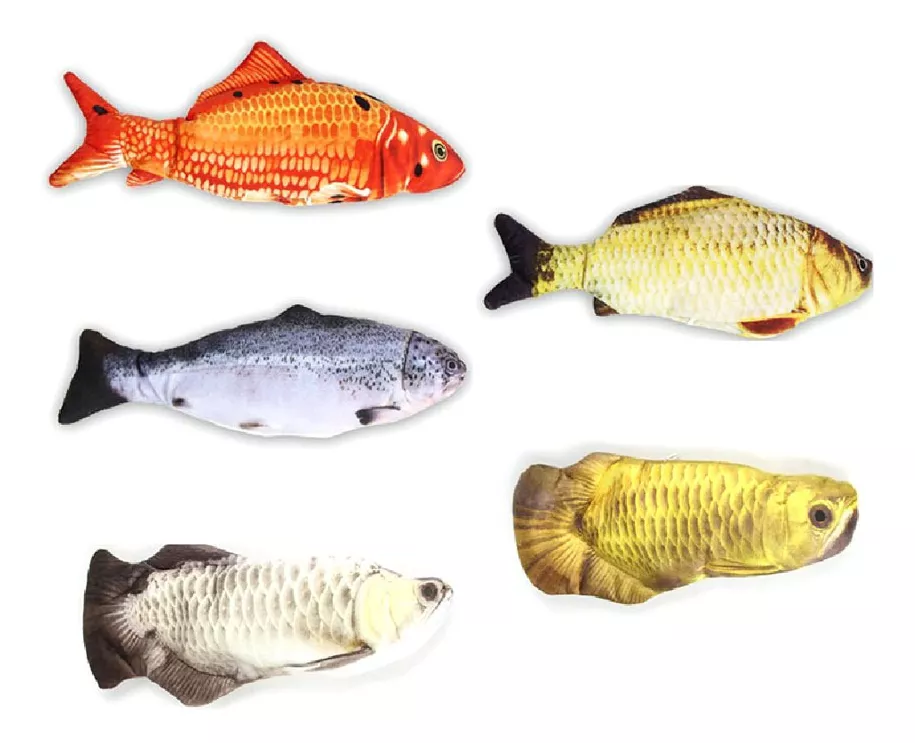 Juguete Pescado De Peluche Para Gatos