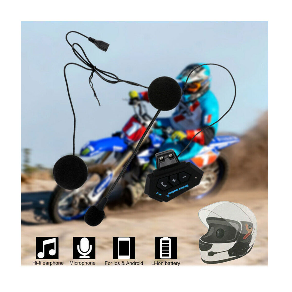 Miniatura 3 de Intercomunicador Auricular Moto BT12