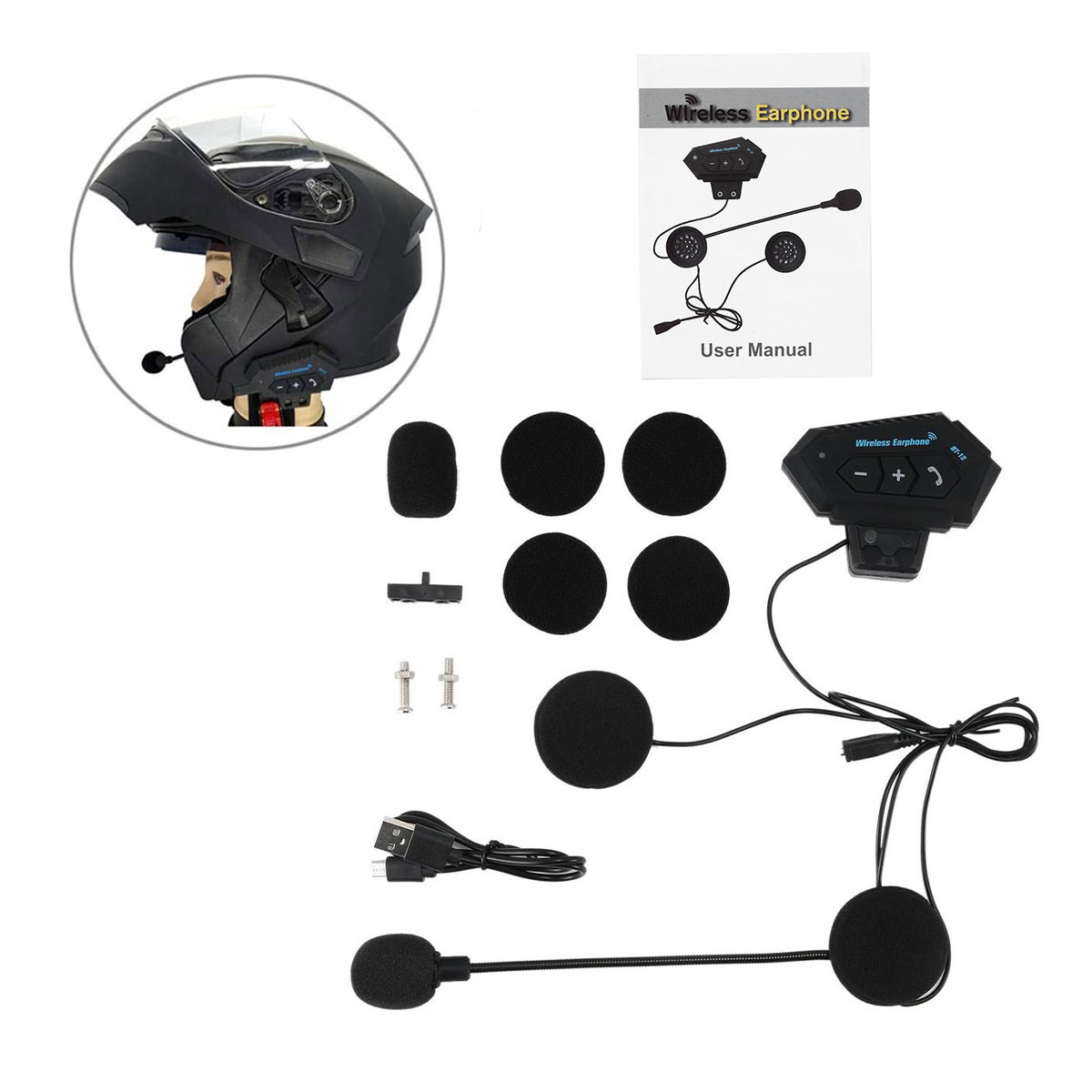 Miniatura 3 de Intercomunicador Auricular Moto BT12