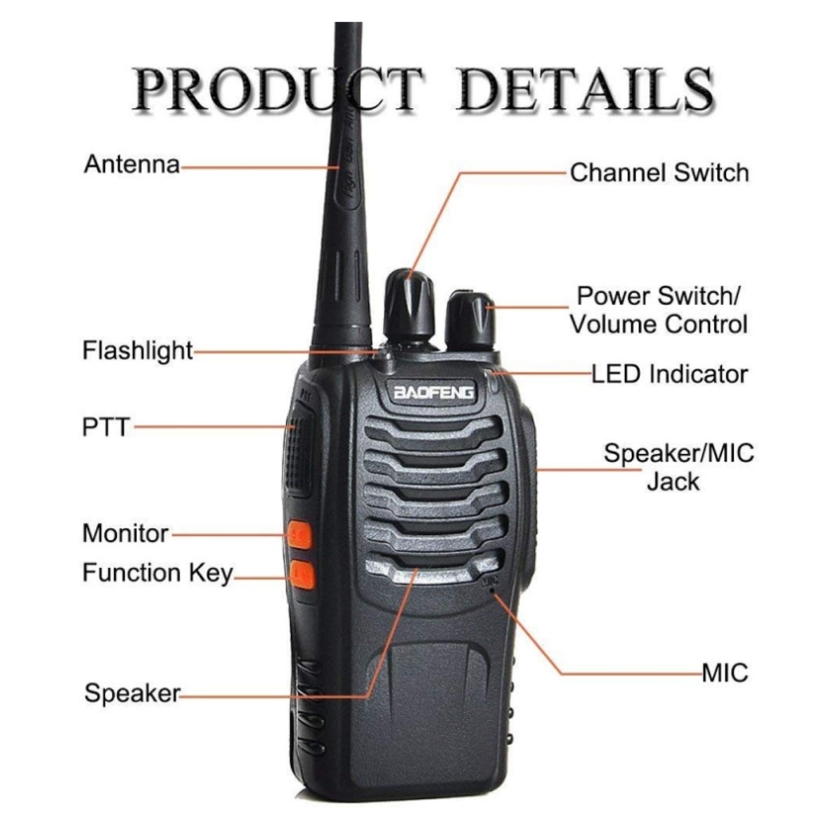Miniatura 2 de Radio Walkie Talkie Baofeng X2 Bateria