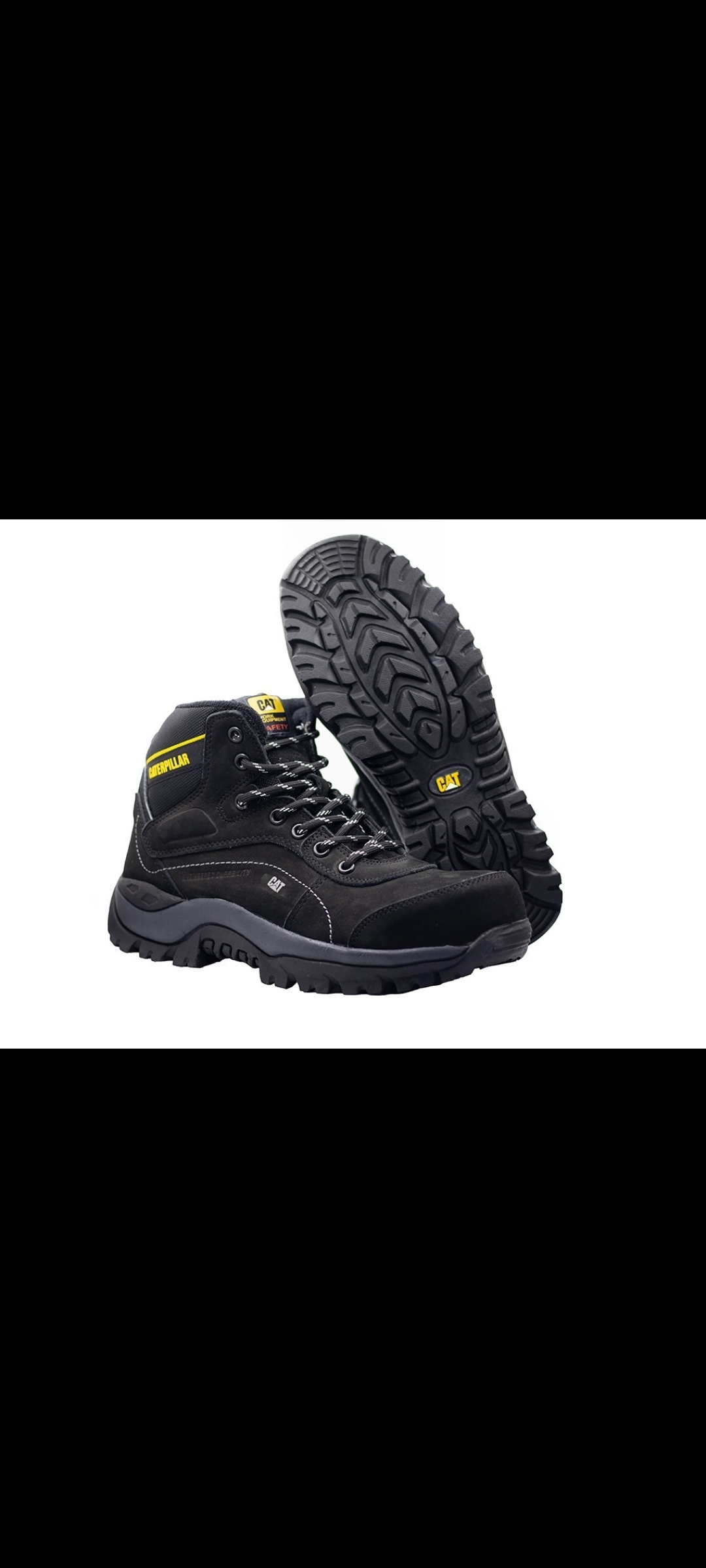 Bota Caterpillar 1333 Negro (Con Puntera