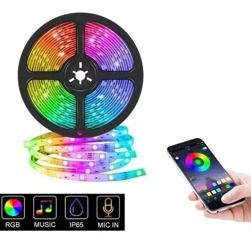 Cinta Led Multicolor Ritmica Y Bluetooth