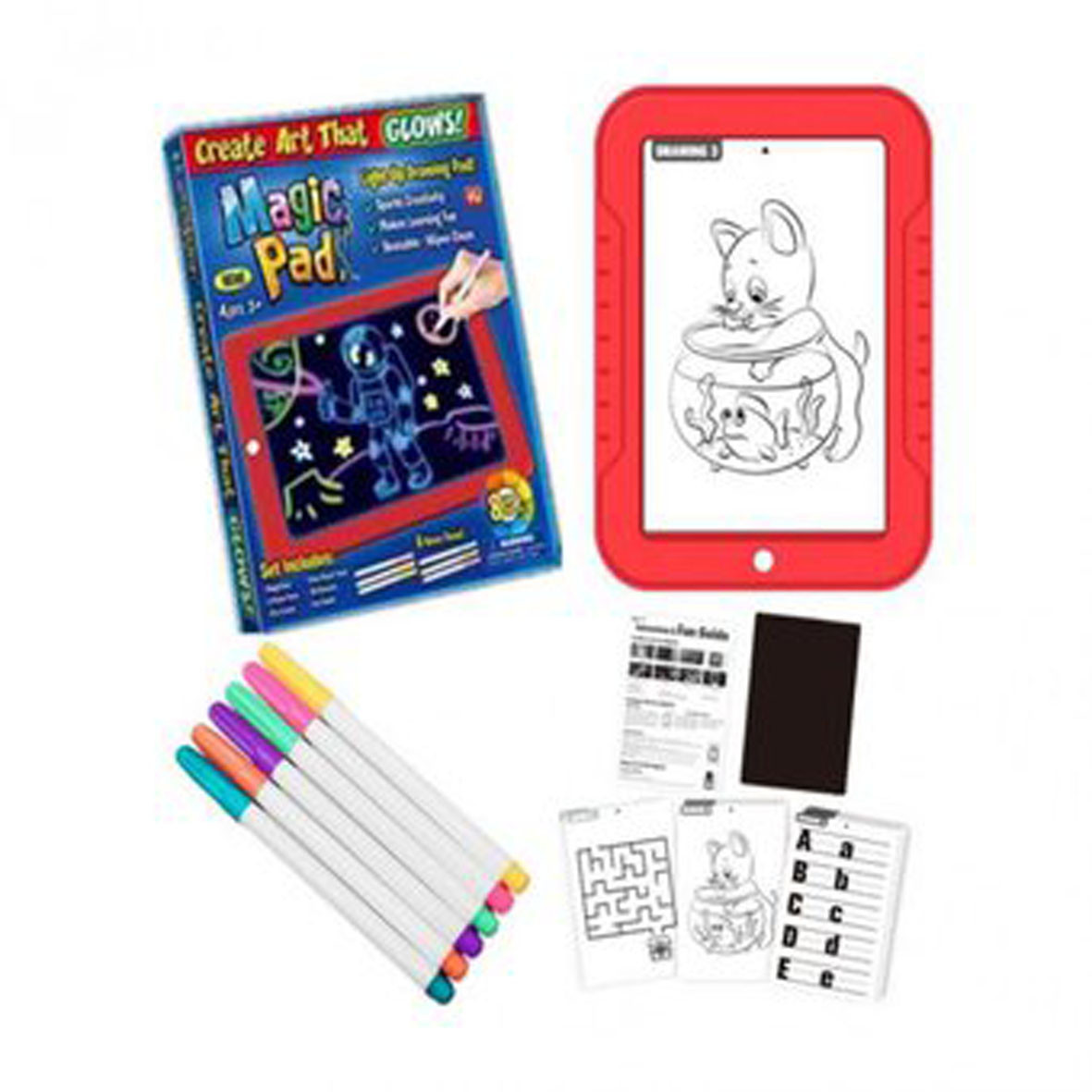 ✨ Magic Pad con Luz LED y 3 Marcadores Dobles para Crear✨