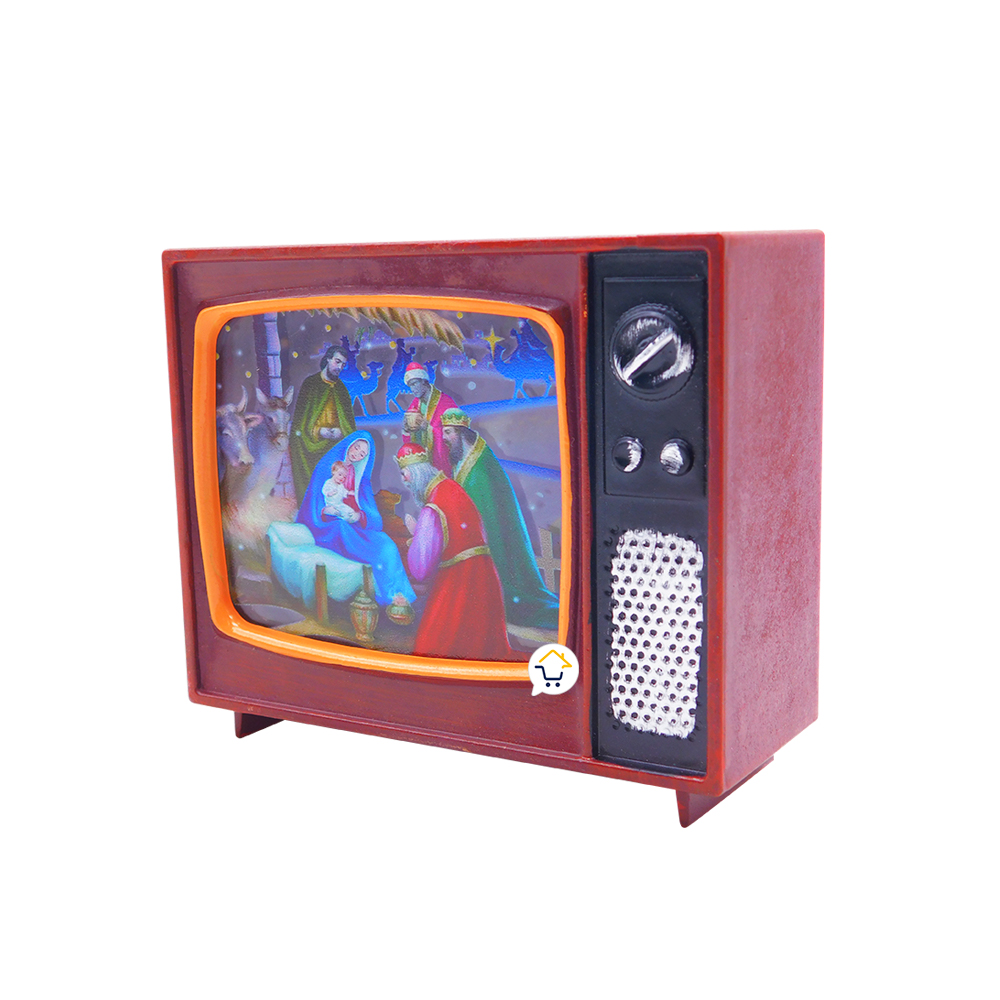Miniatura 6 de Pesebre Navidad LED TV Luz Farol Deco