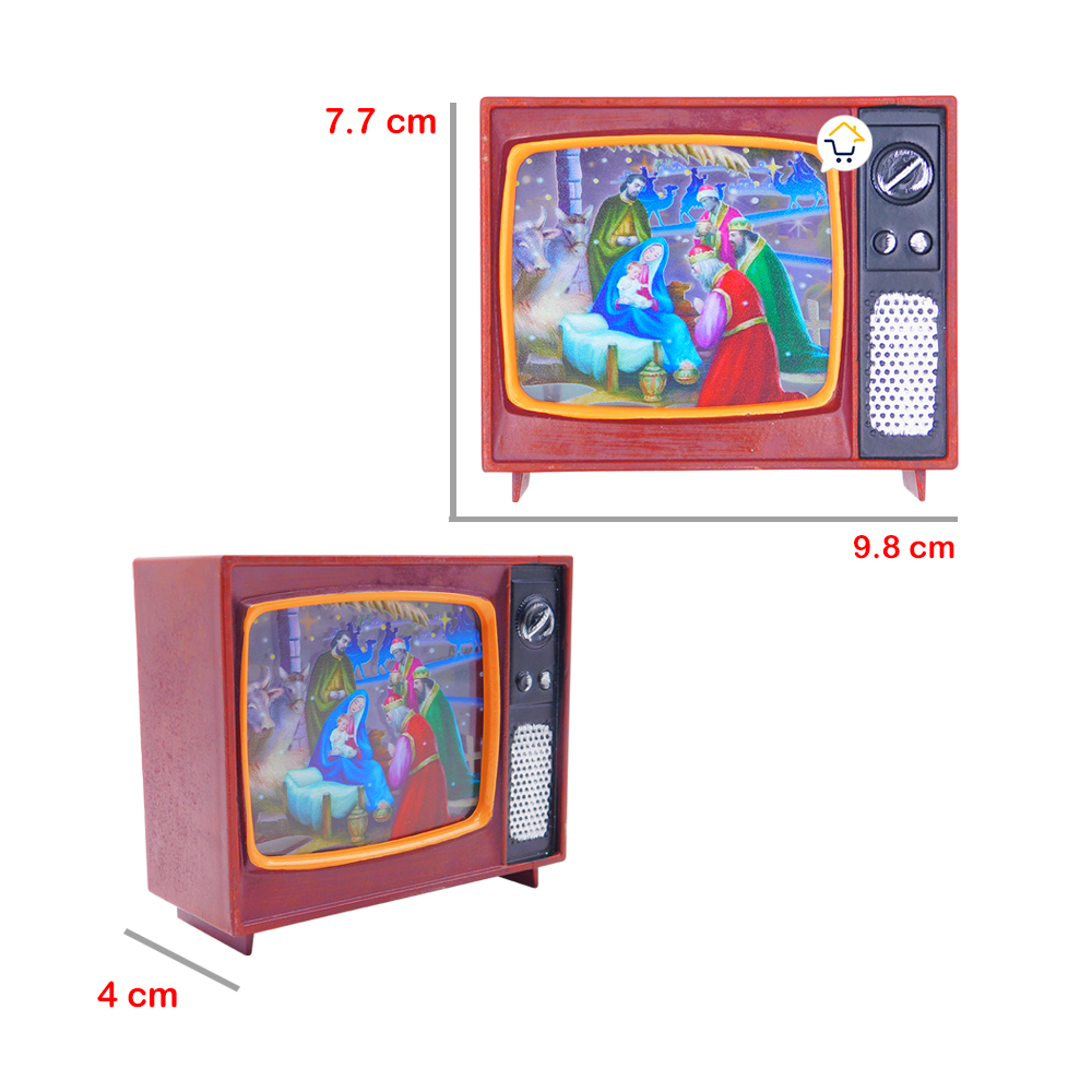 Miniatura 3 de Pesebre Navidad LED TV Luz Farol Deco