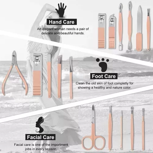 Kit Manicure Pedicure Cortauñas X8 Pzs