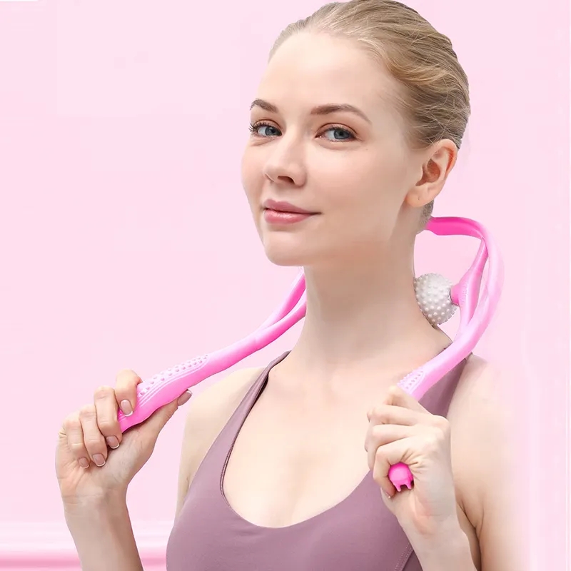 Vista 6 de Masajeador cervical manual para cuello - COLOR: Azul