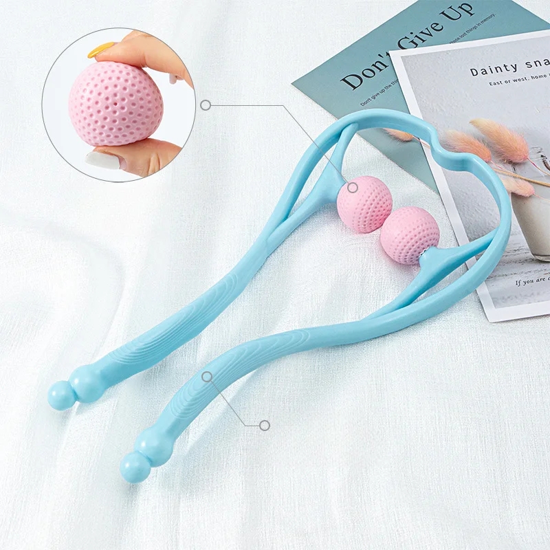 Vista 9 de Masajeador cervical manual para cuello - COLOR: Azul