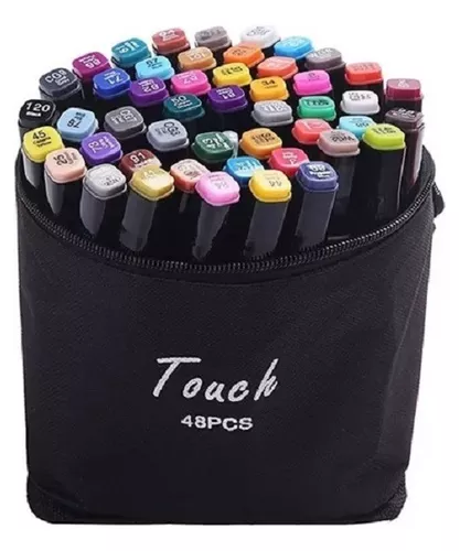 Kit De Marcadores Doble Punta Set De 48u