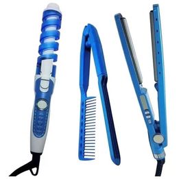 Miniatura 2 de Combo 3En1 Nanotitanium Plancha Cepillo