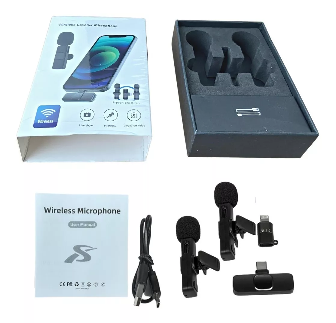 Miniatura 5 de Micrófonos Inalámbricos Solapa 2en1