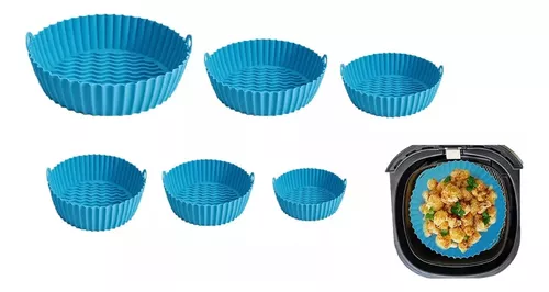Miniatura 5 de Set X6 Bandeja De Silicona Para Airfryer