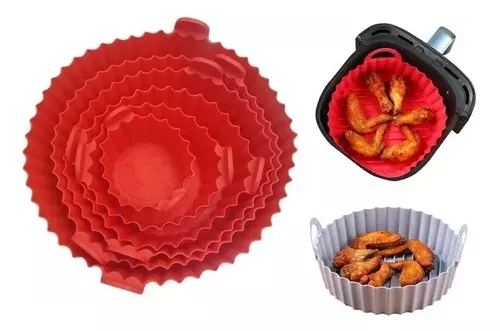 Miniatura 2 de Set X6 Bandeja De Silicona Para Airfryer