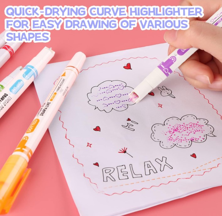 Miniatura 2 de Juego de rotuladores de 6 piezas curva