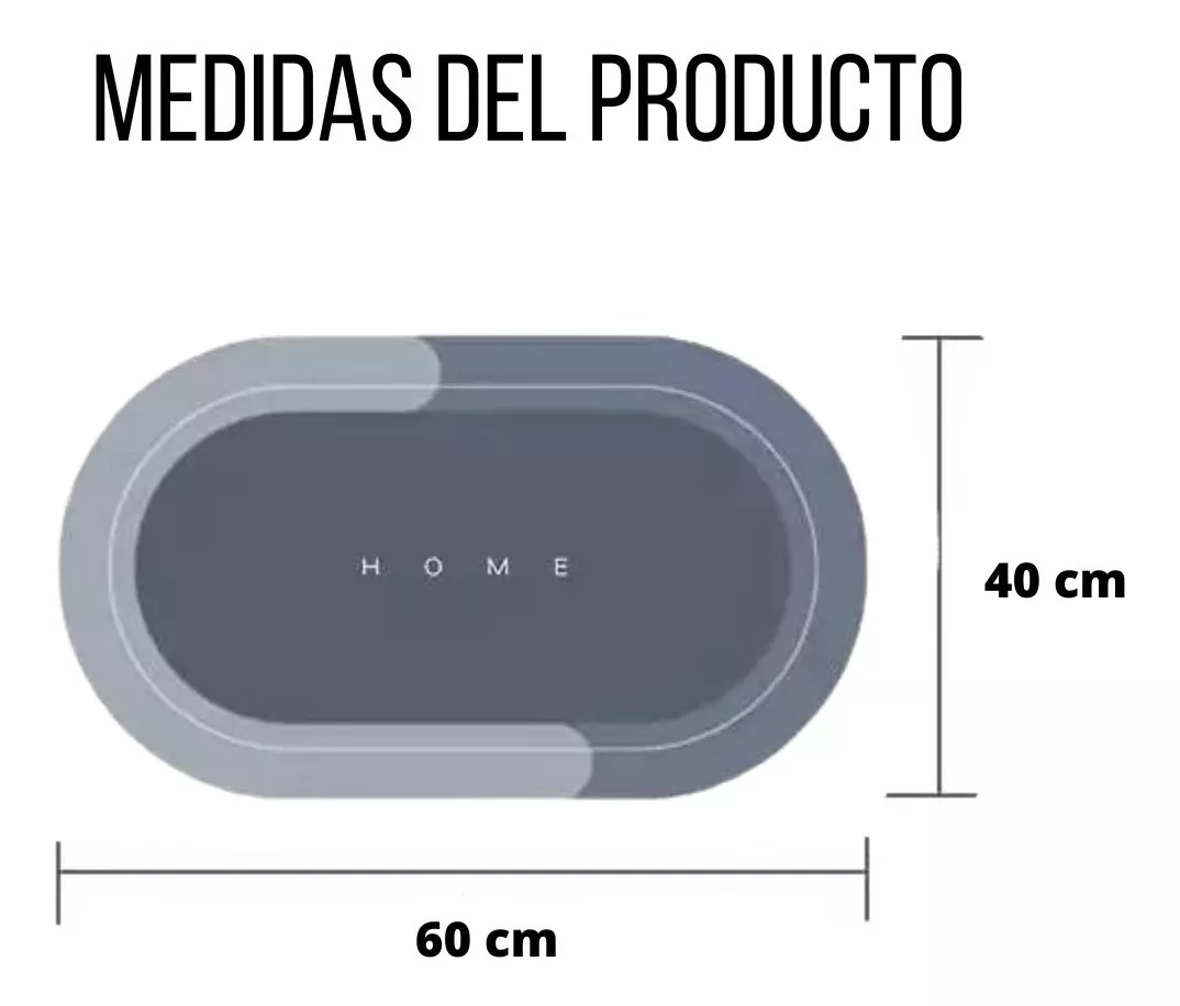 Miniatura 2 de Tapete Antideslizante Baño Alfombra Duch