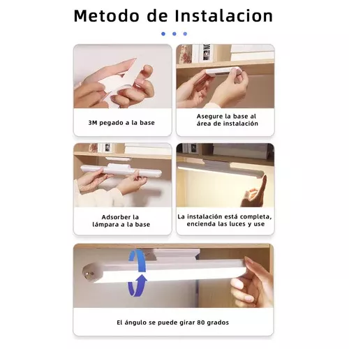 Miniatura 2 de Lampara Recargable Magnética LED