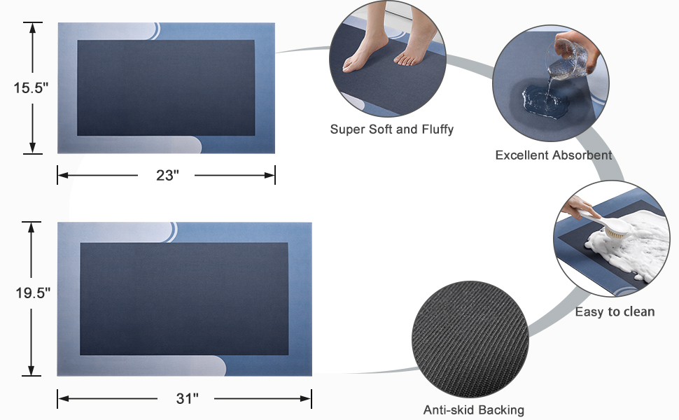 Tapete para Baño Absorbente