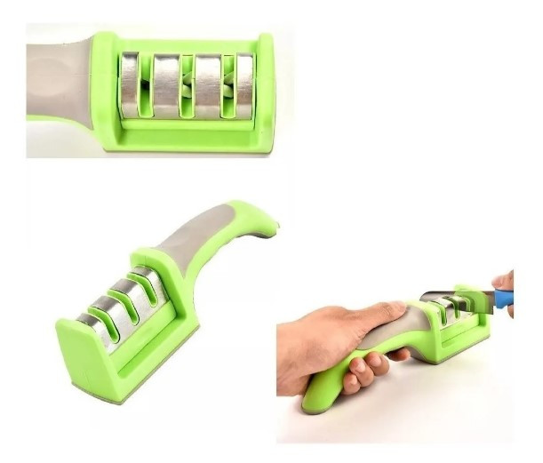 Afilador Cuchillo Ergonomico Acero Inoxi