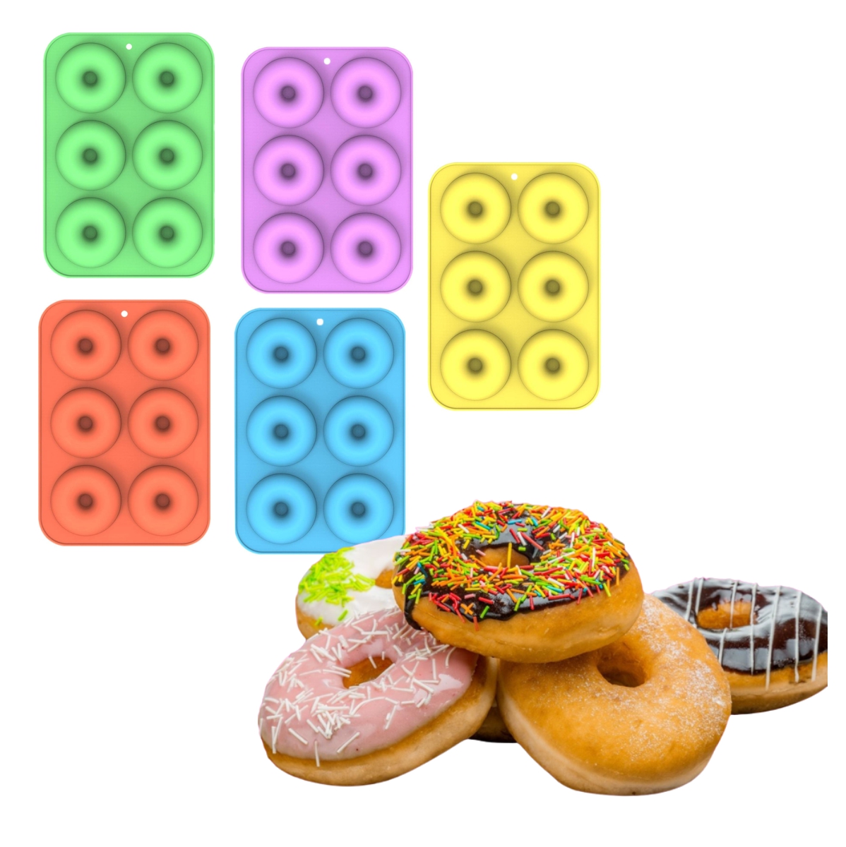 Molde silicona para Donut Donas Antiedhe