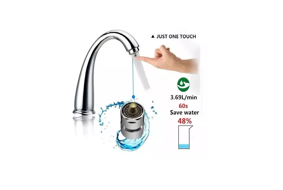 Miniatura 3 de Grifo Ahorrador De Agua De Toque Acero