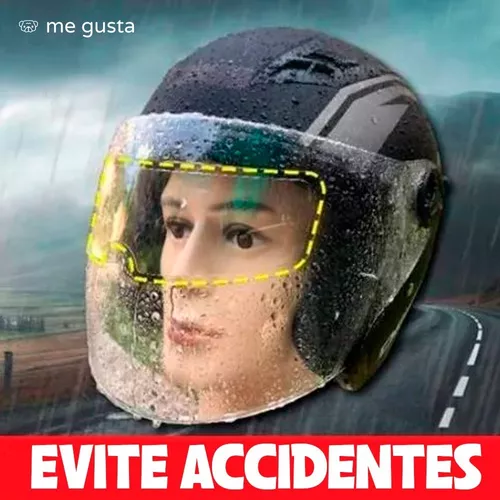 Miniatura 5 de Sticker Lamina Antiempañante Casco Visor