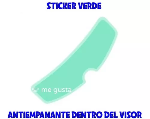Miniatura 3 de Sticker Lamina Antiempañante Casco Visor