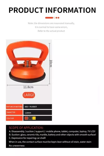 Miniatura 2 de Kit Ventosa Chupa Saca Golpes Carros