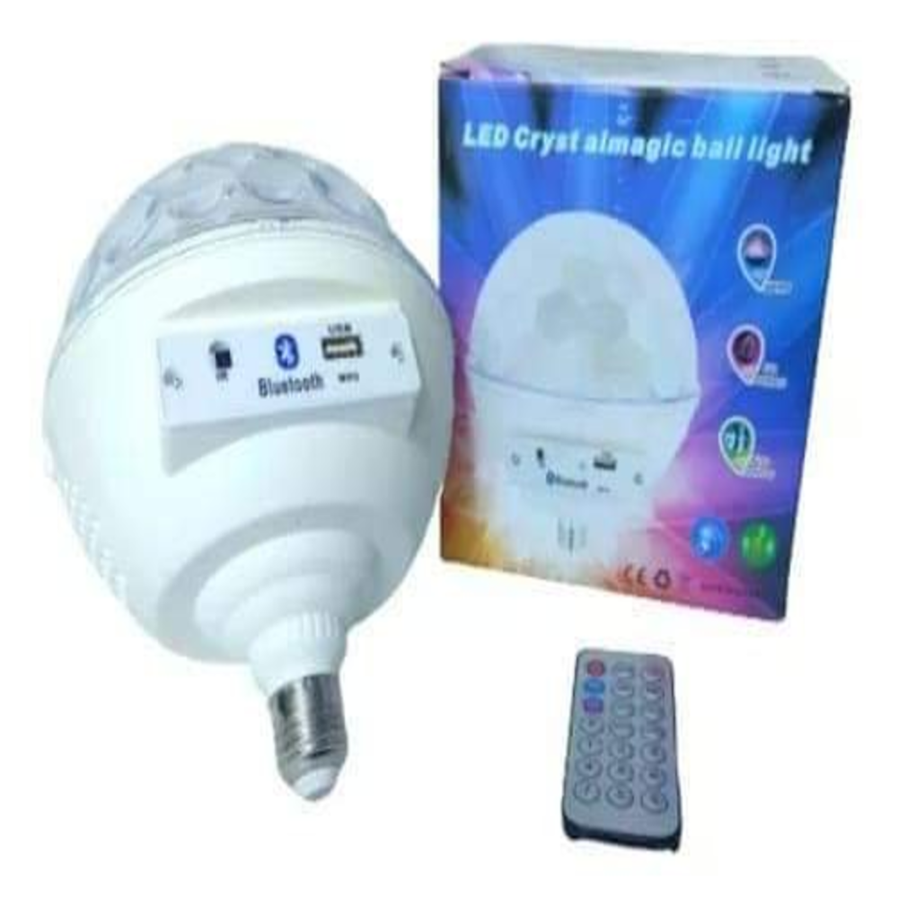 Parlante bluetooth luces led +  control