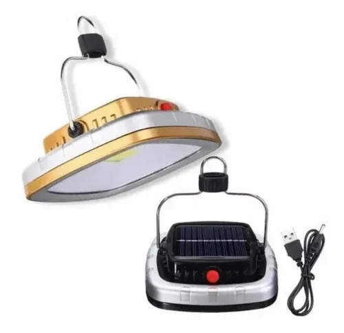 Miniatura 2 de Lampara Solar Recargable Con Panel Solar