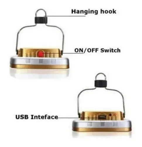 Lampara Solar Recargable Con Panel Solar