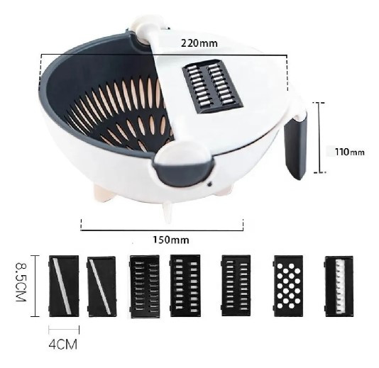 Miniatura 3 de Rallador De Verduras Con Cesta Húmeda Pa