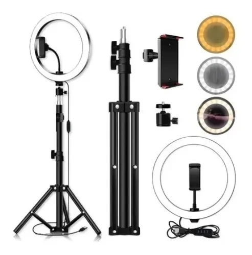 Miniatura 3 de Aro De Luz 26 cm Con Trípode