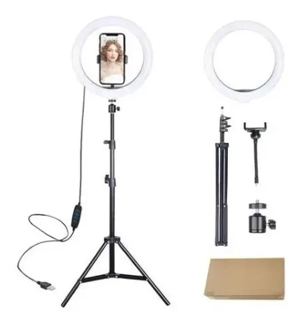 Miniatura 1 de Aro De Luz 26 cm Con Trípode