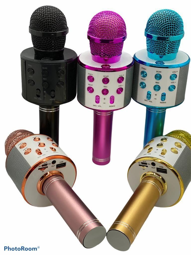 ¡Canta y diviértete con el Micrófono Karaoke BT Ws-858! 🎤
