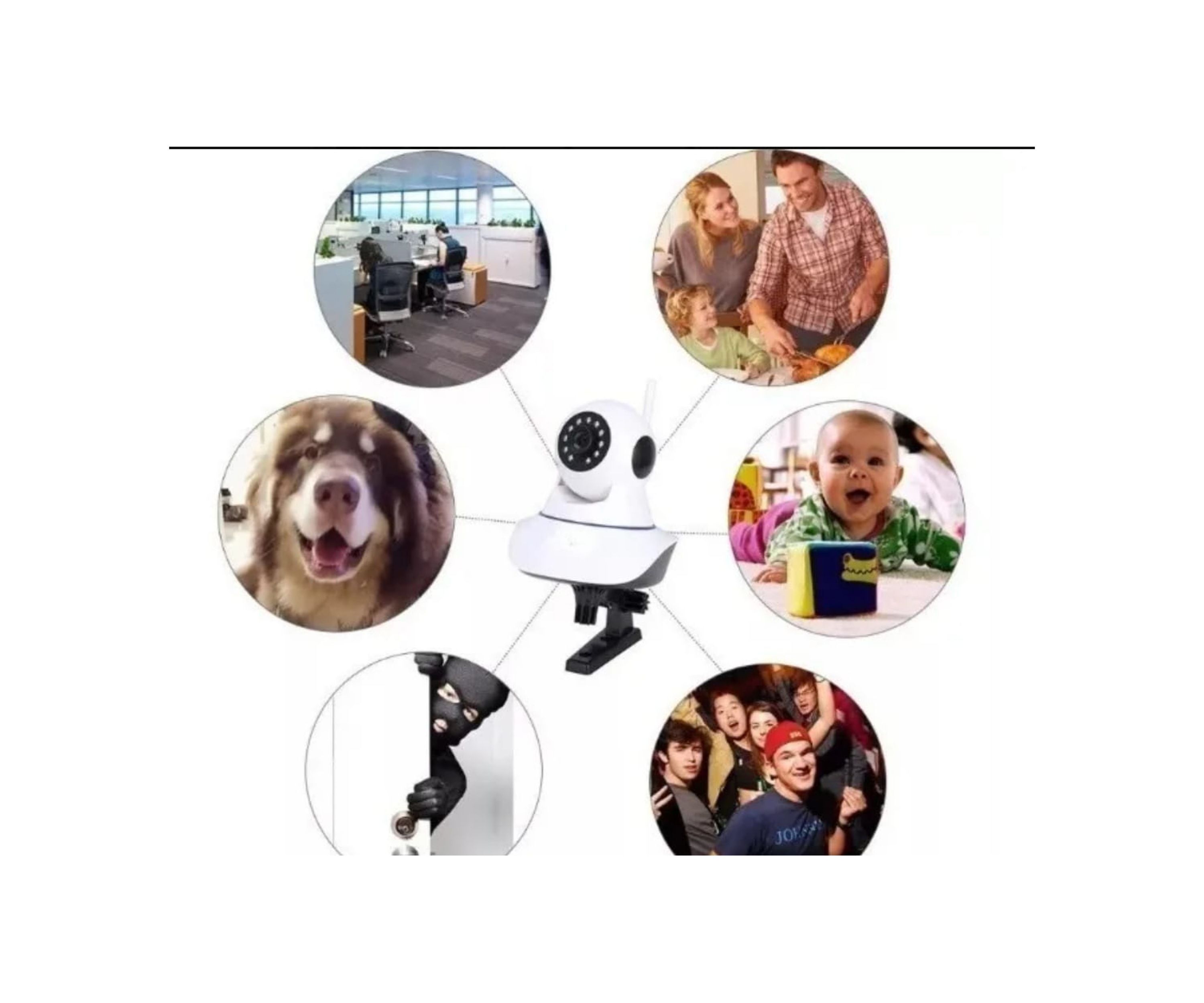 Miniatura 5 de Cámara De Seguridad wifi domo 2 antenas