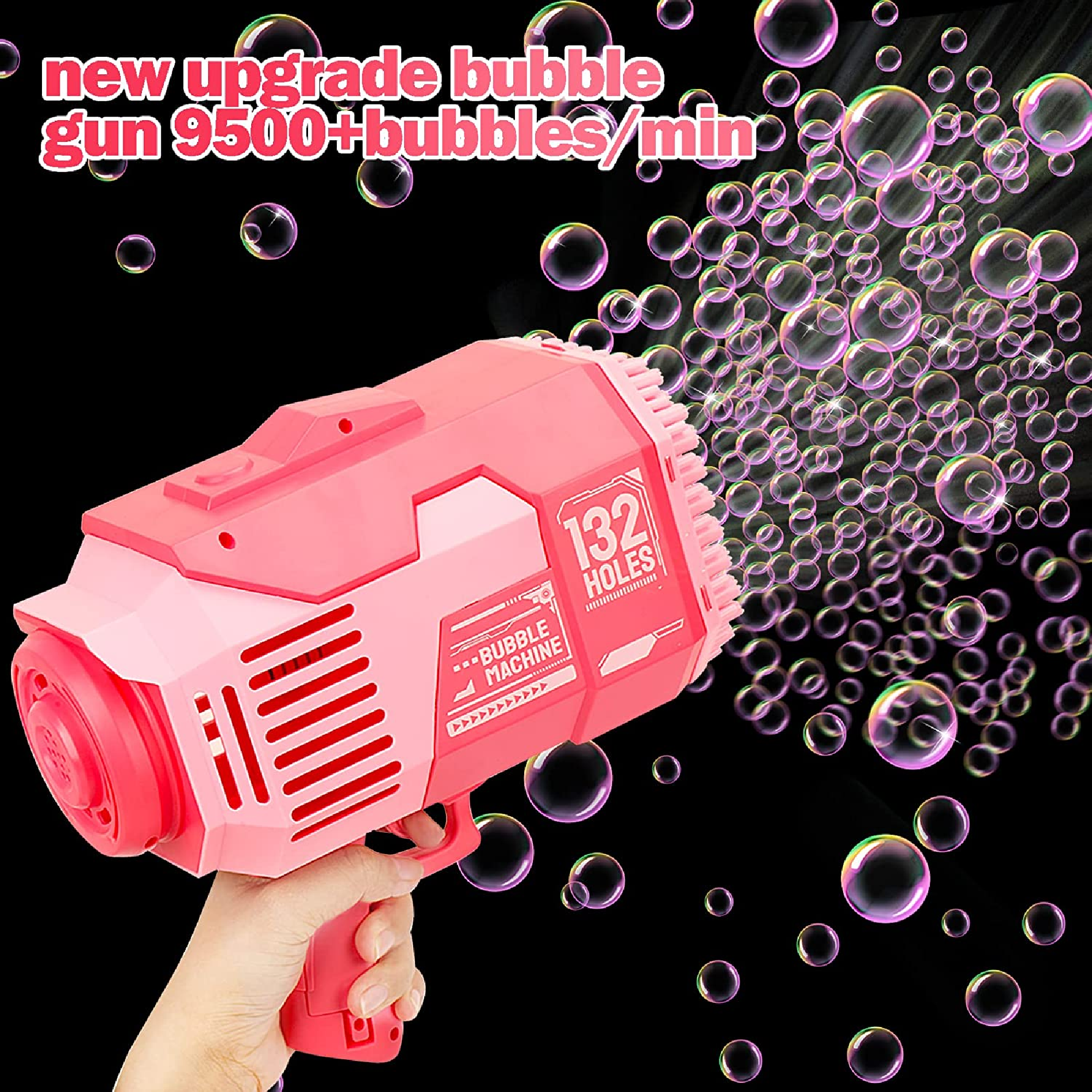 ¡Pistola de Burbuja Eléctrica con 132 Hoyos! 🎉 8