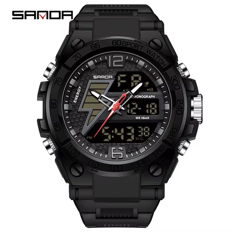 Reloj Original Sanda 6137 Negro