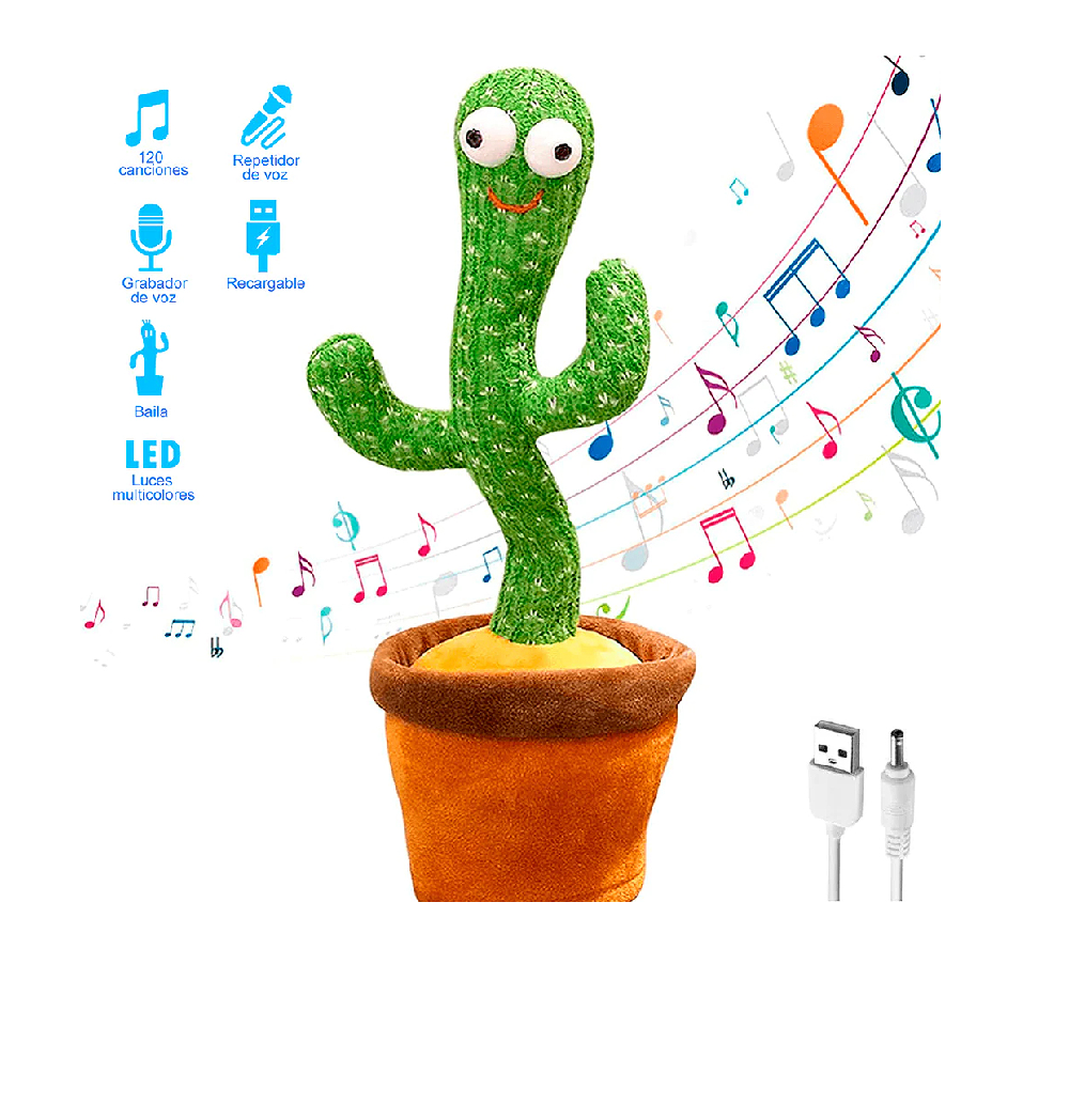 Peluche Cactus Que Baila Canta Repite