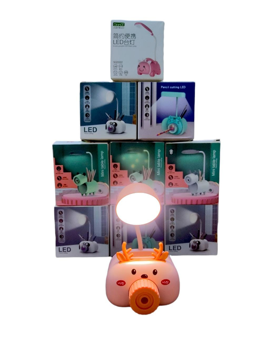 Vista 4 de Tajalápiz Recargable Ccon Luz Led - COLOR: ROJO