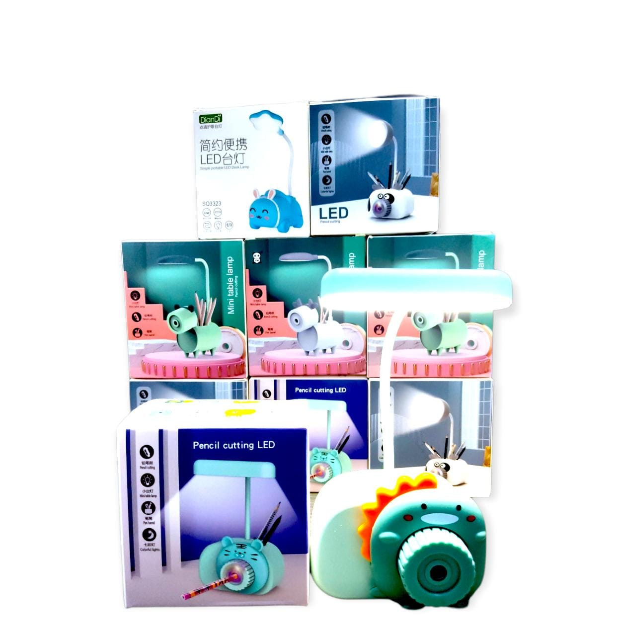 Vista 6 de Tajalápiz Recargable Ccon Luz Led - COLOR: ROJO