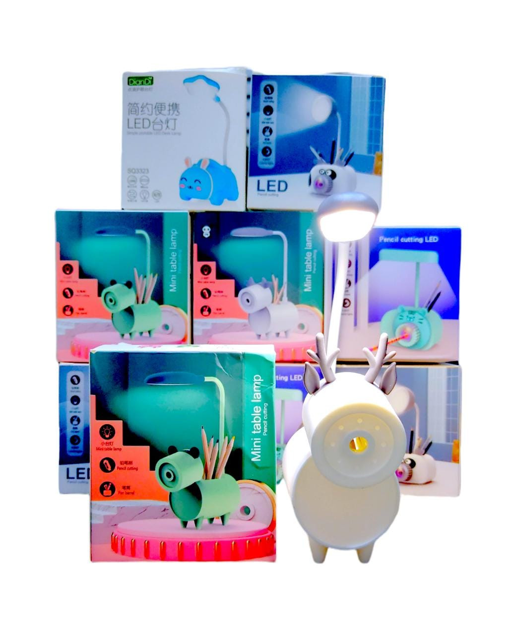 Vista 7 de Tajalápiz Recargable Ccon Luz Led - COLOR: ROJO