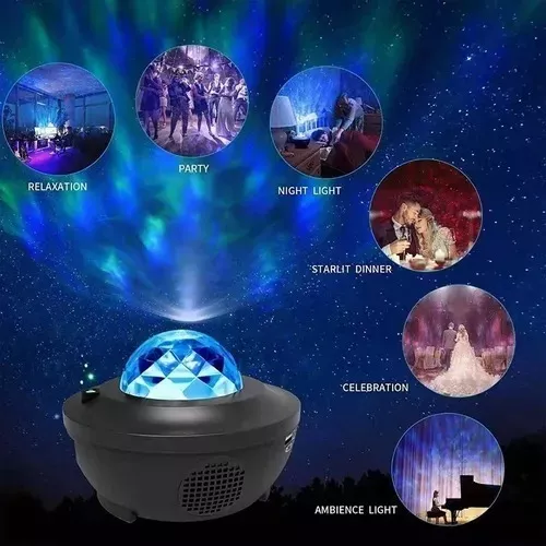 Miniatura 3 de Lampara Proyector Bluetooth Starry Luces