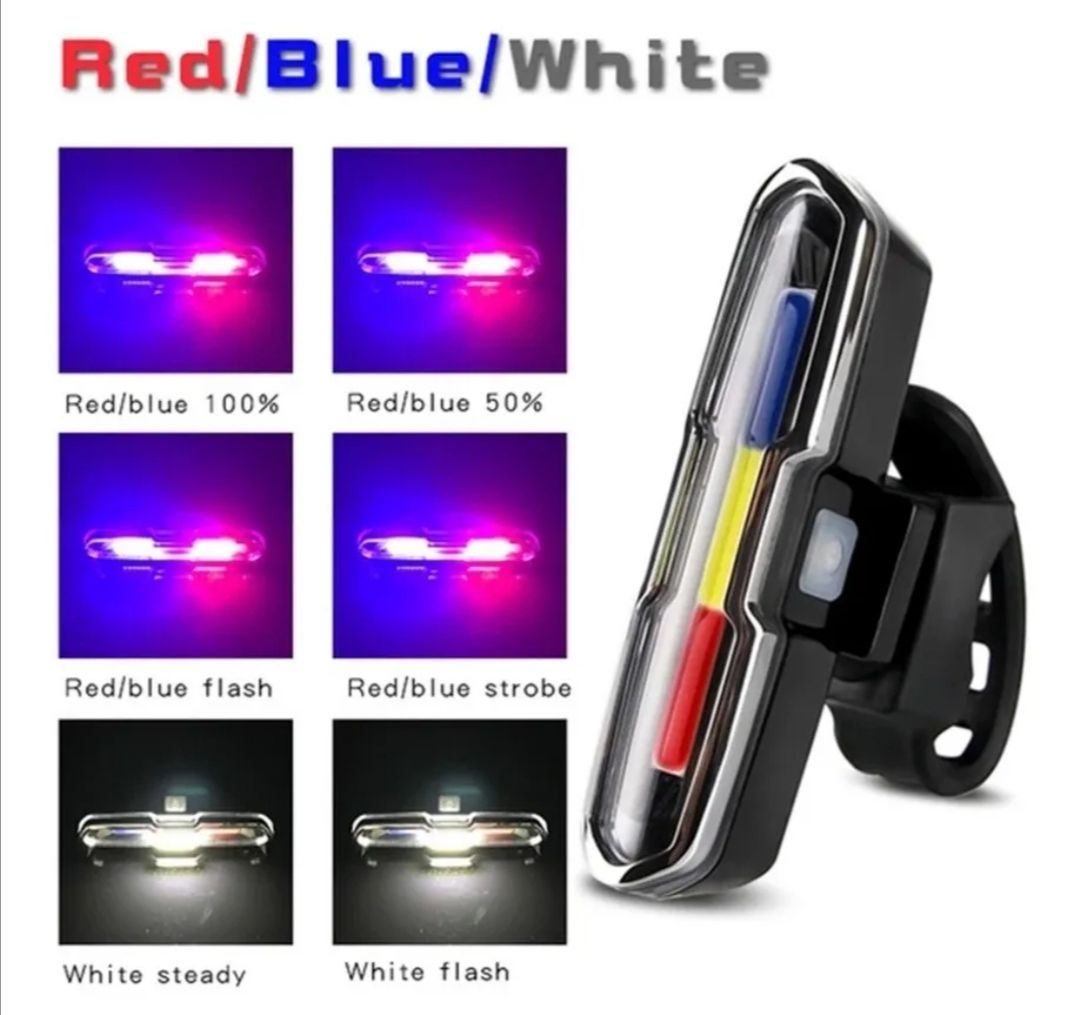 Miniatura 7 de Lámpara Trasera Para Bicicleta 3 Colores