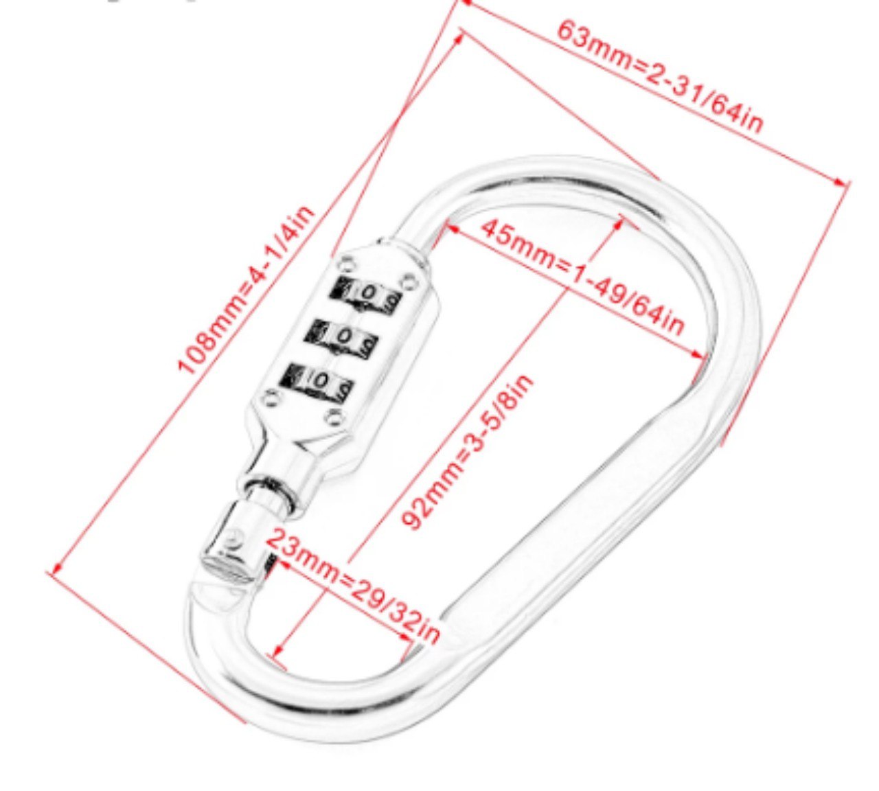 Miniatura 5 de Candado Antirrobo de Contraseña Duradero