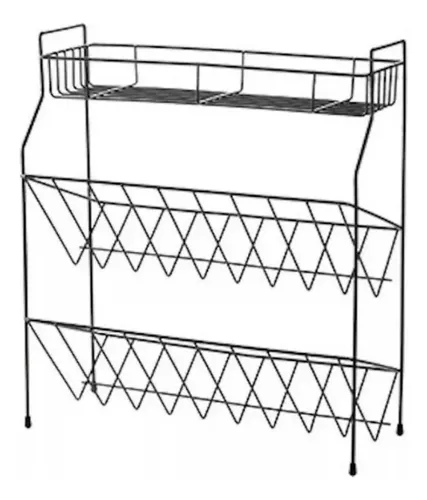 Miniatura 3 de Organizador De Botellas Frascos Metalico